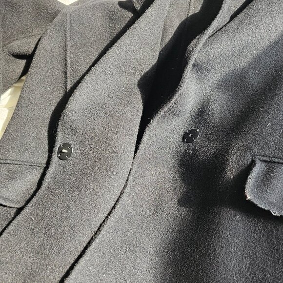 Maje Galami Double-faced Wool Coat - 2019 - Black - Sz 36 - Picture 7 of 16